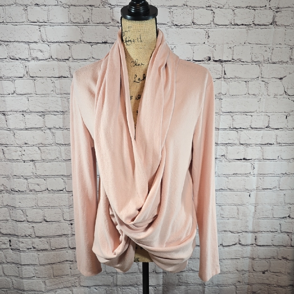 Gibson Soft Pink Convertible Wrap Sweater/Cardigan Size M NWOT